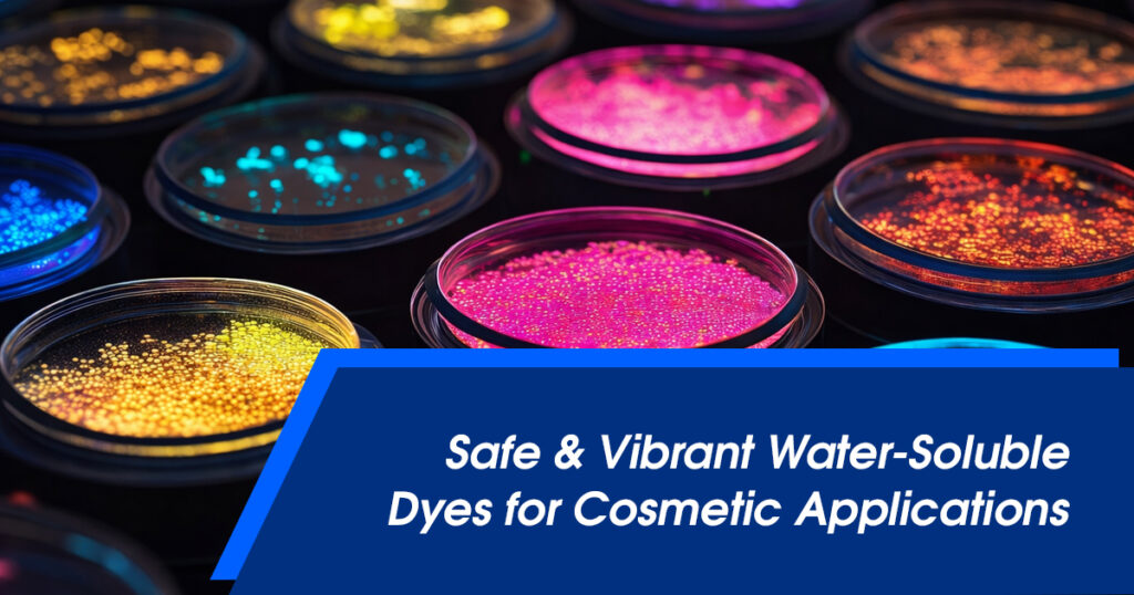 Safe & Vibrant Water-Soluble Dyes for Cosmetic Applications