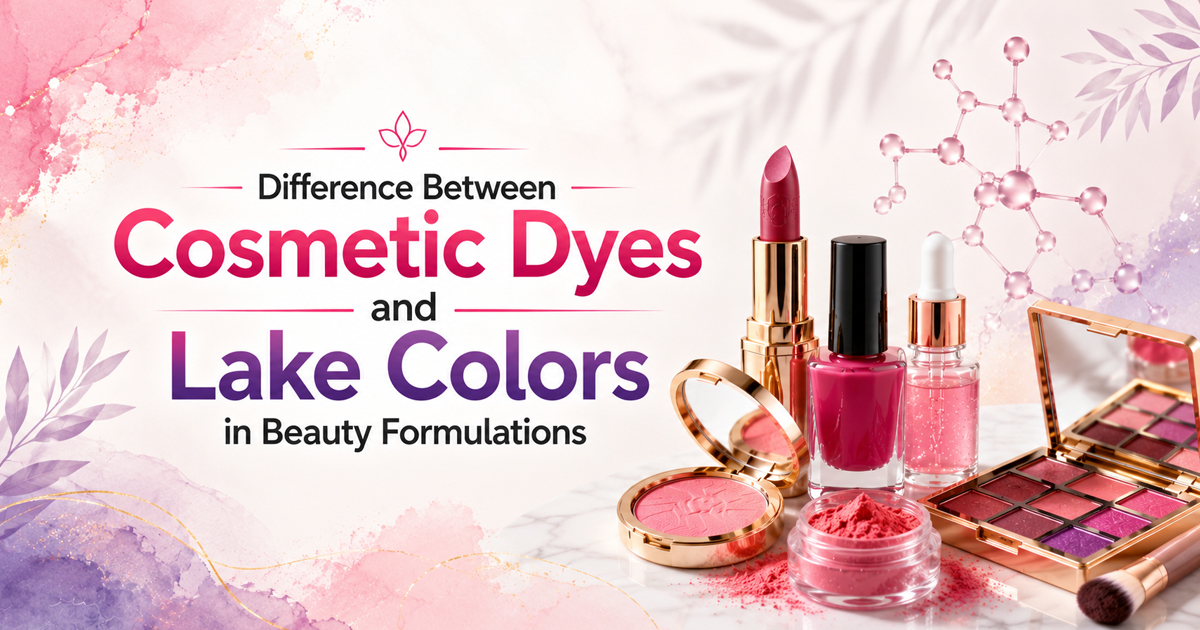 Difference Between Cosmetic Dyes and Lake Colors