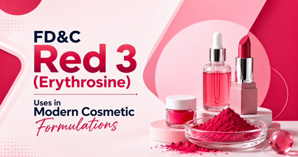 FD&C Red 3 (Erythrosine) Uses in Modern Cosmetic Formulations