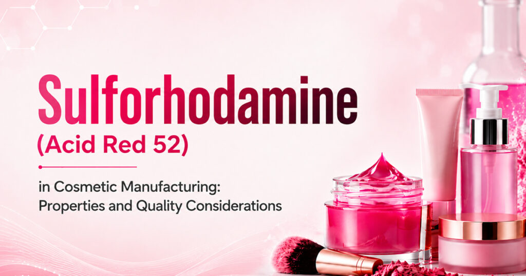 Sulforhodamine (Acid Red 52) in Cosmetic Manufacturing: Properties and Quality Considerations