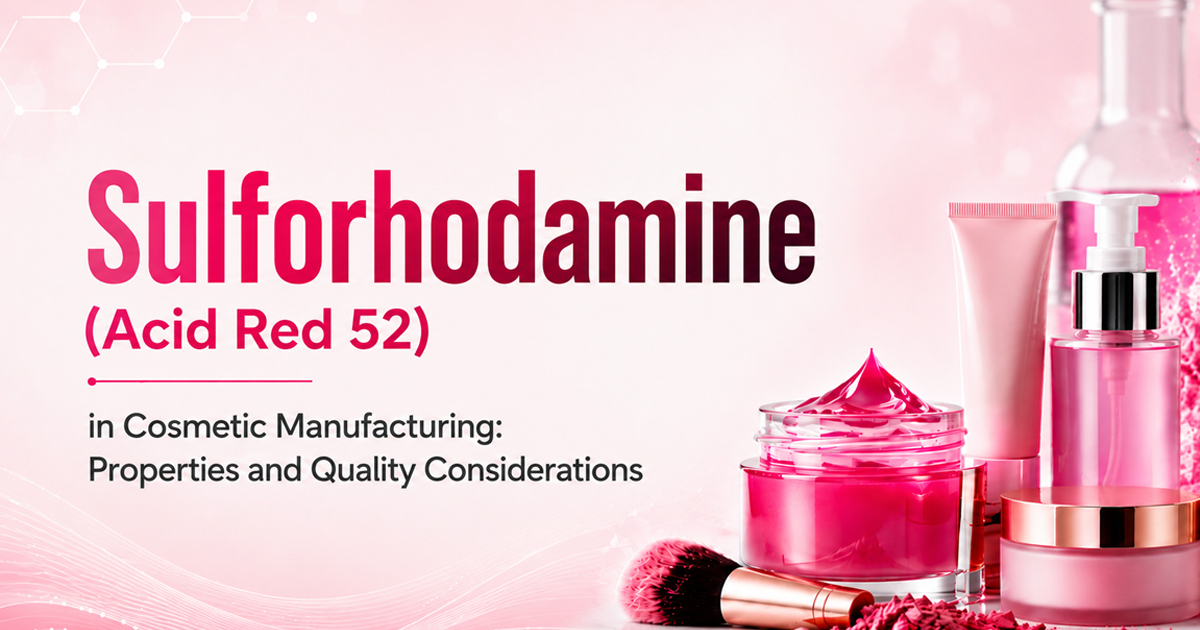 Sulforhodamine (Acid Red 52) in Cosmetic Manufacturing: Properties and Quality Considerations