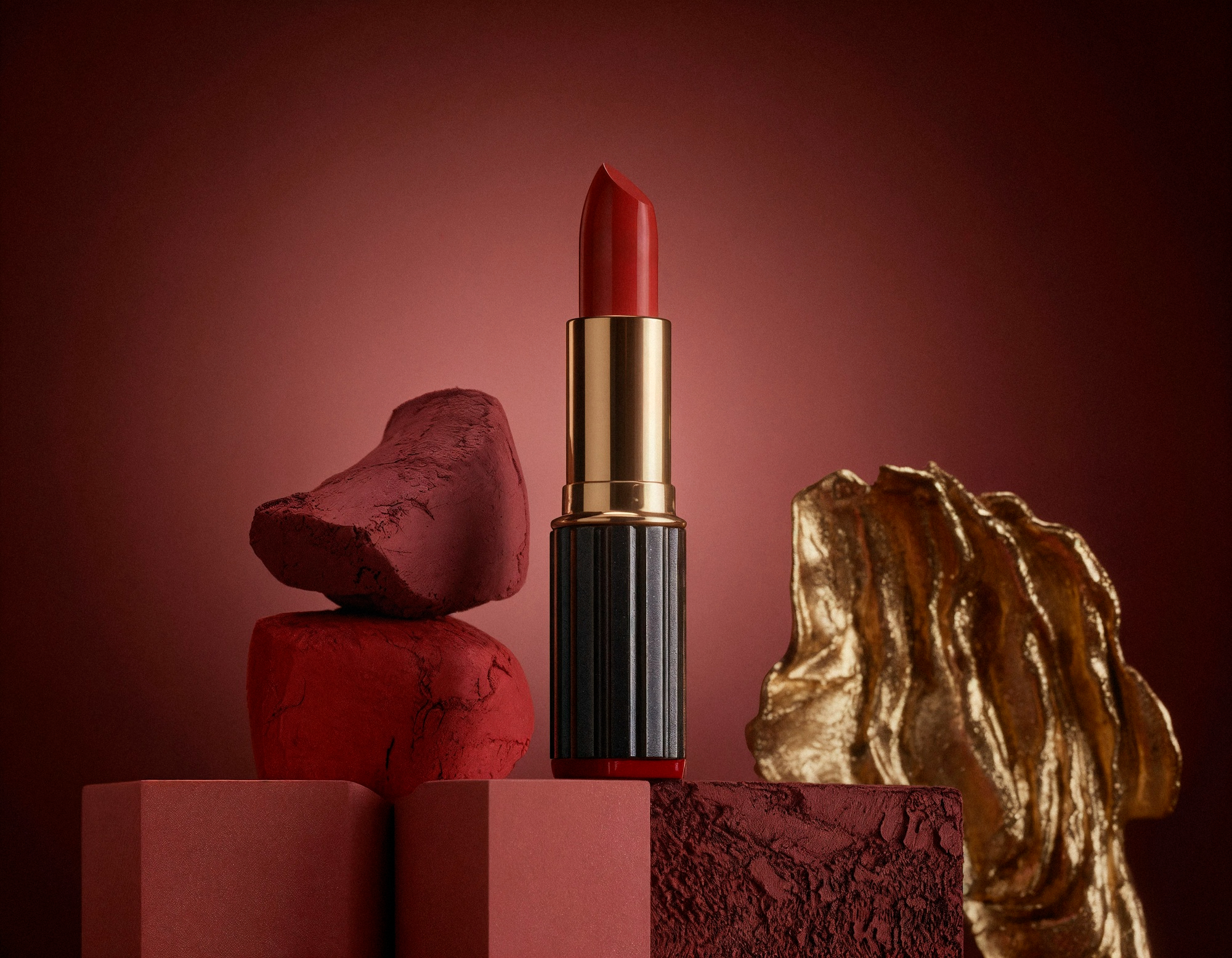 Lake colors used in lipstick manufacturing