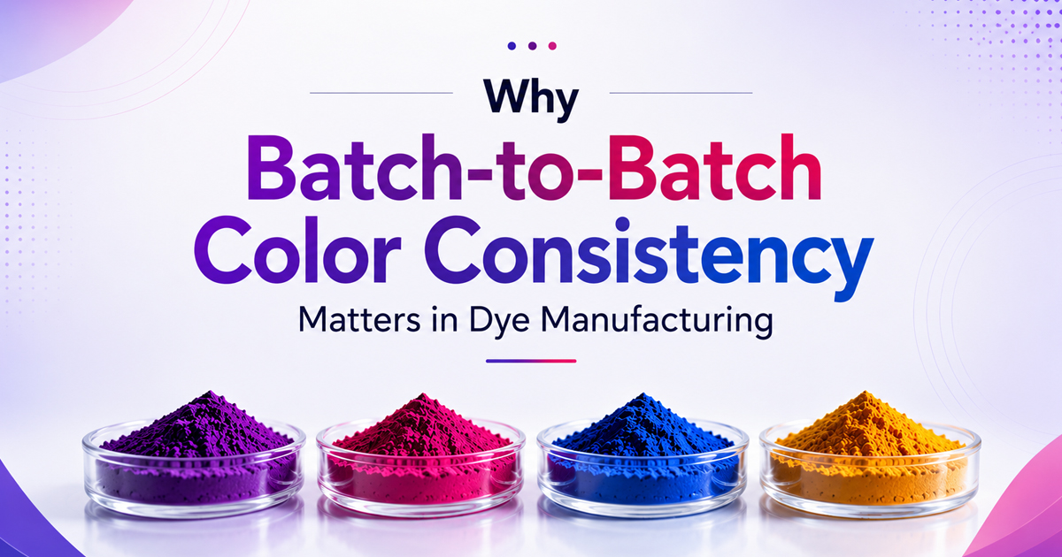 Why Batch-to-Batch Color Consistency Matters in Dye Manufacturing