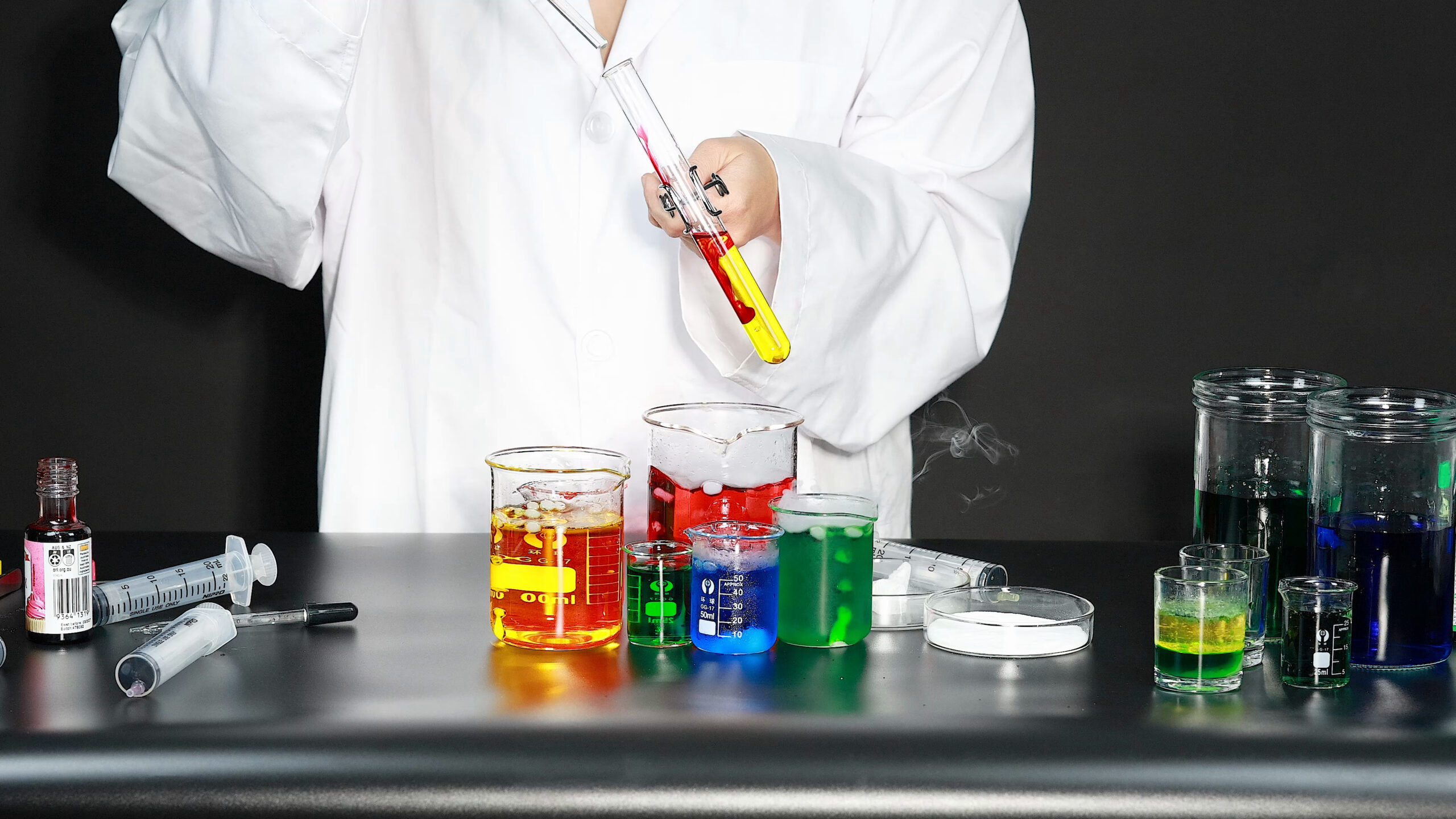 Synthetic dyes quality testing